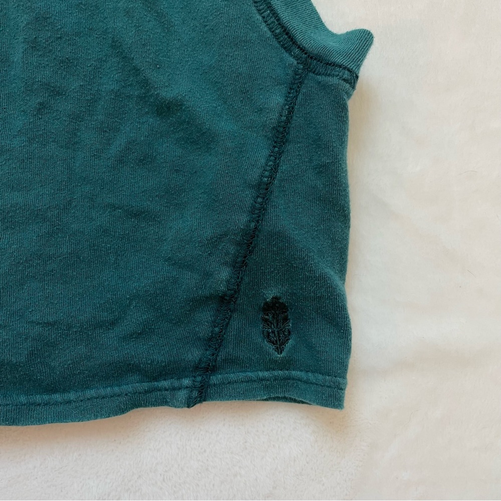 Free People Movement Play by Play Open Back Crop Tank Teal Blue Size XS - Picture 5 of 6